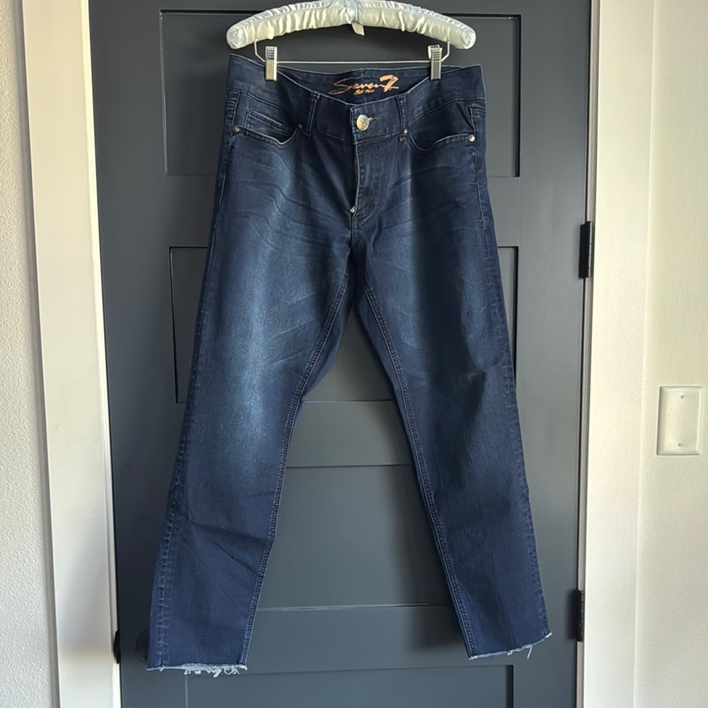 Seven7 Blue Skinny Jeans Classic Denim